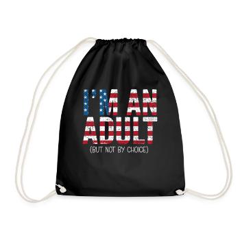 Je suis un adulte mais pas par choix - Sac de sport léger - noir - Devant