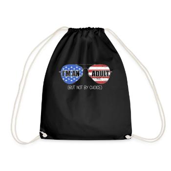 Je suis un adulte mais pas par choix - Sac de sport léger - noir - Devant