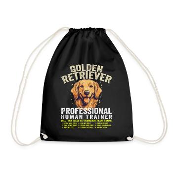 Golden Retriever Professional Human Trainer - Sac de sport léger - noir - Devant