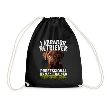 Labrador Retriever Professional Human Trainer - Sac de sport léger - noir - Devant