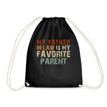 Mon beau-père est mon parent préféré - Sac de sport léger - noir - Devant