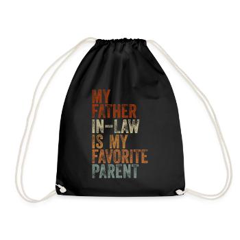 Mon beau-père est mon parent préféré - Sac de sport léger - noir - Devant