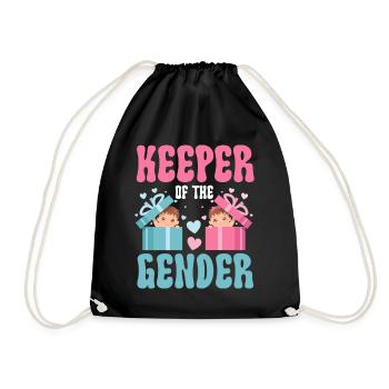 Keeper Of The Gender - Drawstring Bag - black - Front