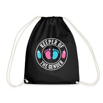 Keeper Of The Gender - Drawstring Bag - black - Front