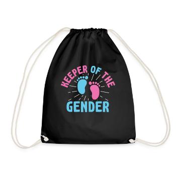 Keeper Of The Gender - Drawstring Bag - black - Front