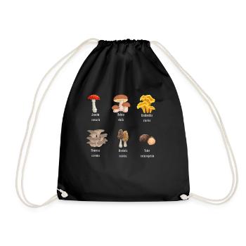 Cueillette Récolte Champignon Nature Mycologie - Sac de sport léger - noir - Devant