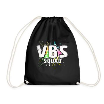 VBS Squad Bibel Shool - Turnbeutel - Schwarz - Vorne
