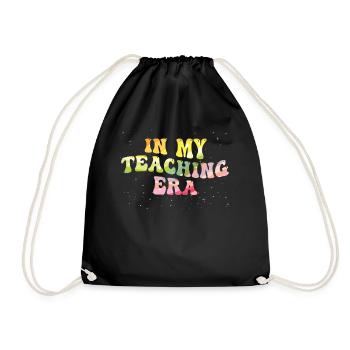 In My Teaching Era Teaching - Drawstring Bag - black - Front