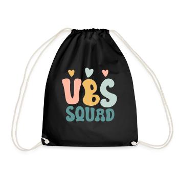 VBS Squad Bibel Shool - Turnbeutel - Schwarz - Vorne