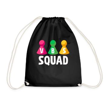 VBS Squad Bibel Shool - Turnbeutel - Schwarz - Vorne
