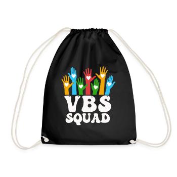 VBS Squad Bibel Shool - Turnbeutel - Schwarz - Vorne