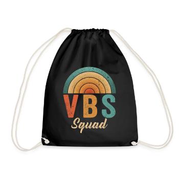 VBS Squad Bibel Shool - Turnbeutel - Schwarz - Vorne