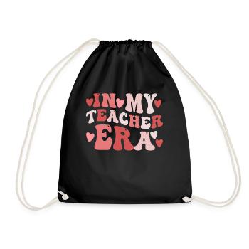 In My Teaching Era Teaching - Drawstring Bag - black - Front