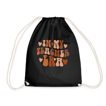 In My Teaching Era Teaching - Drawstring Bag - black - Front