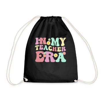In My Teaching Era Teaching - Drawstring Bag - black - Front