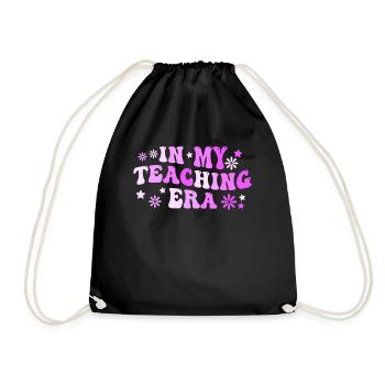 In My Teaching Era Teaching - Drawstring Bag - black - Front