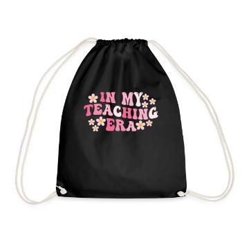 In My Teaching Era Teaching - Drawstring Bag - black - Front