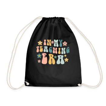 In My Teaching Era Teaching - Drawstring Bag - black - Front