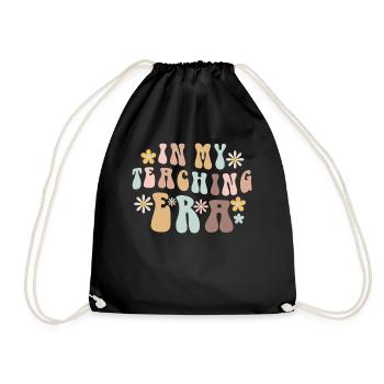 In My Teaching Era Teaching - Drawstring Bag - black - Front