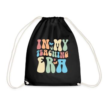 In My Teaching Era Teaching - Drawstring Bag - black - Front