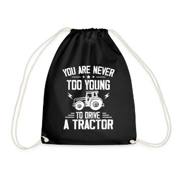 Traktor Traktoren Trecker Geschenk - Sac de sport léger - noir - Devant