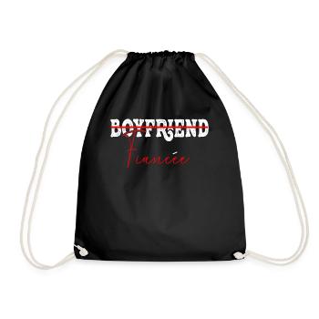 Fiançailles de couple fiancées Hommes Fiancée drôle - Sac de sport léger - noir - Devant