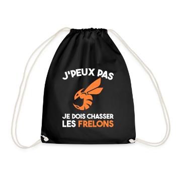 Chasseur De Frelons Insecte J'peux Pas Humour - Sac de sport léger - noir - Devant