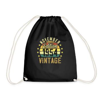 Les légendes sont nés en novembre 1954 - 1954 - Sac de sport léger - noir - Devant