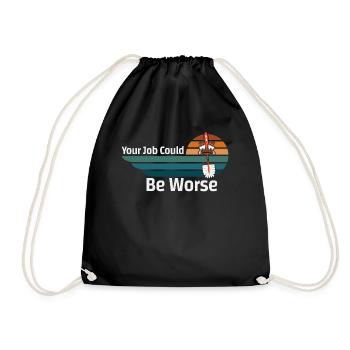 Votre travail pourrait être pire Papier toilette Lieu de travail - Sac de sport léger - noir - Devant