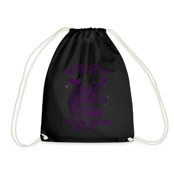 I Had The Time Of My Life Fighting Dragons - Drawstring Bag - black - Front