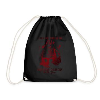 I Had The Time Of My Life Fighting Dragons - Drawstring Bag - black - Front