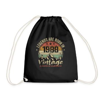 Les Légendes Sont Nées En 1988 - 1988 - Sac de sport léger - noir - Devant