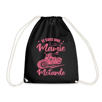 Mamie Motarde Mamou Humour - Sac de sport léger - noir - Devant