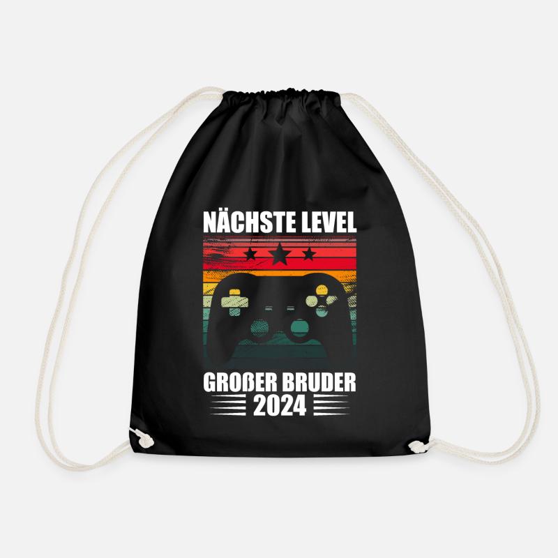 Nächste Level Großer Bruder 2024 - Turnbeutel - Schwarz