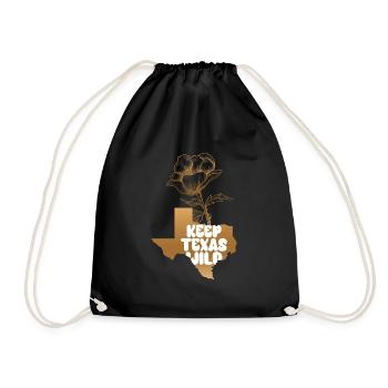 Wildflower Fields Wildflowers Bluebonnet Texas - Drawstring Bag - black - Front