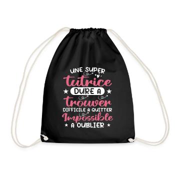 Super Tutrice - Fête Des Mères - Sac de sport léger - noir - Devant