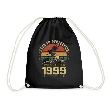1999 Original Vintage Anniversaire 1999 rétro - Sac de sport léger - noir - Devant
