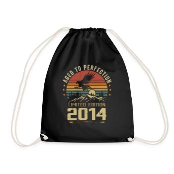 2014 Original Vintage Retro 2014 Anniversary - Drawstring Bag - black - Front