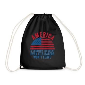 L’Amérique Un pays si grand Patriotique américain - Sac de sport léger - noir - Devant