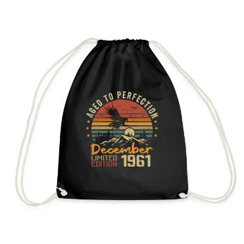 The legends were born in December 1961 - 1961 - Drawstring Bag - black - Front
