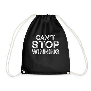 Can't Stop Winning Lottery Winner Vibes - Drawstring Bag - black - Front
