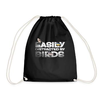 Facilement distrait par les oiseaux Amateur d’oiseaux - Sac de sport léger - noir - Devant