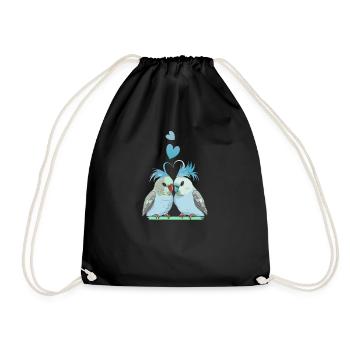 Bird Watching Birder Ornithologist Bird Lover - Drawstring Bag - black - Front