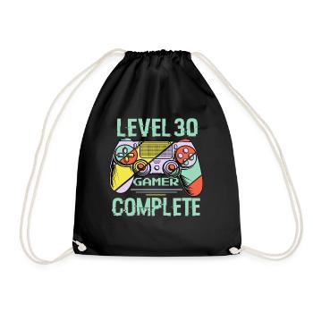 Niveau 30 complète 30 Ans Gamer Level 30 Complete - Sac de sport léger - noir - Devant