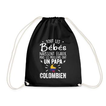 Bébés égaux meilleurs ont un papa Colombien - Sac de sport léger - noir - Devant