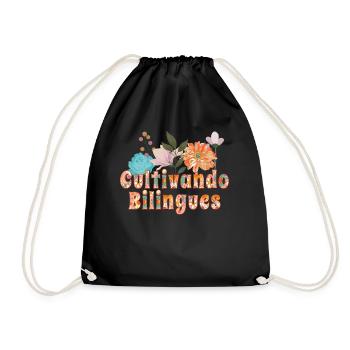 Cultivando Bilingües Spanischlehrer Bekleidung - Turnbeutel - Schwarz - Vorne
