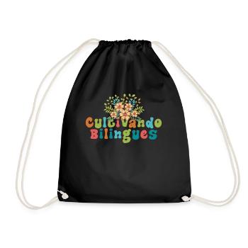 Cultivando Bilingües Spanischlehrer Bekleidung - Turnbeutel - Schwarz - Vorne