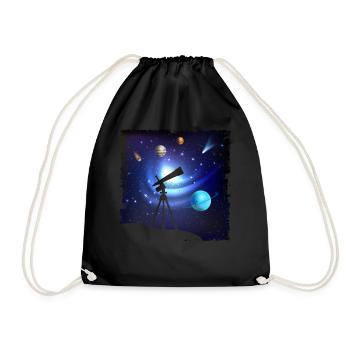 Photographie spatiale Télescope d’observation des étoiles Astronomie - Sac de sport léger - noir - Devant