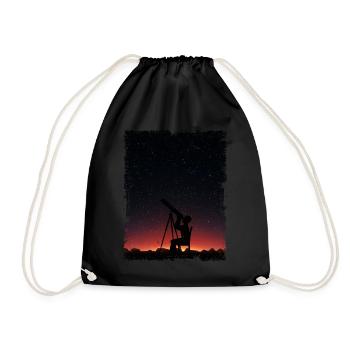 Photographie spatiale Télescope d’observation des étoiles Astronomie - Sac de sport léger - noir - Devant