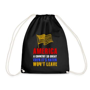 L’Amérique Un pays si grand Patriotique américain - Sac de sport léger - noir - Devant